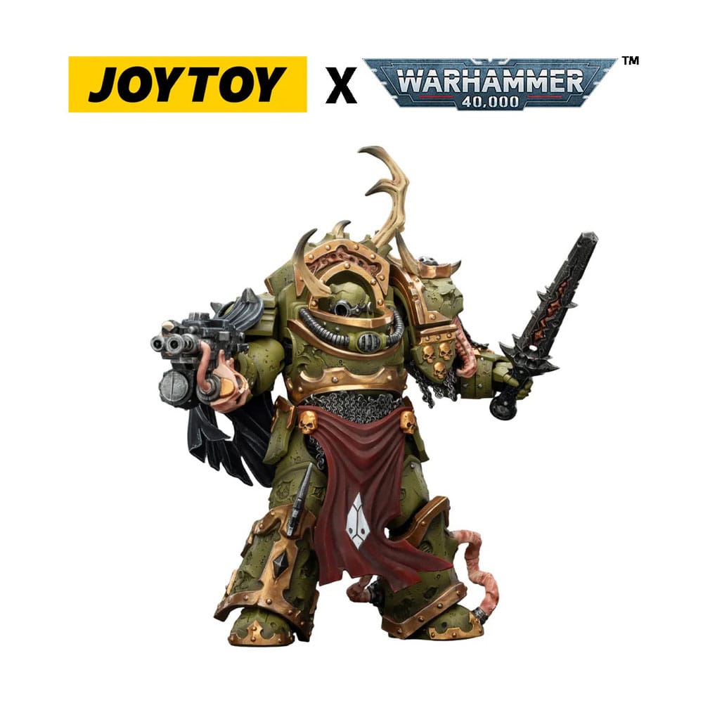 Joy Toy (CN) Warhammer 40,000 akční figurka Death Guard Blightlord Terminator 3 with Combi-bolter and Bubotic Blade 14 cm