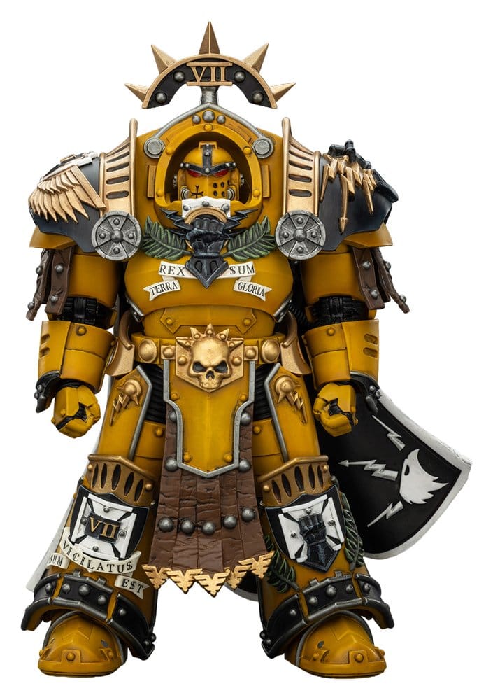 Joy Toy (CN) Warhammer Imperial Fists akční figurka Legion Praetor in Tartaros Terminator Armourwith Power Sword and Vigil Storm Shield 14 cm