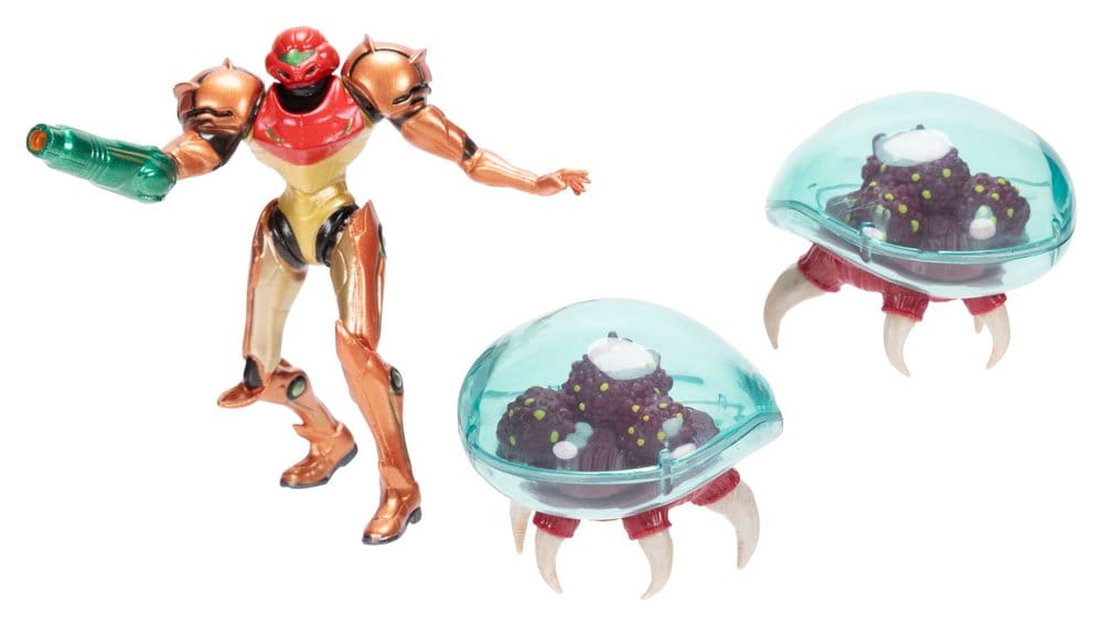 Jakks Pacific World of Nintendo Metroid Mini figurky 3-Pack Samus Bounty Hunter 6 cm