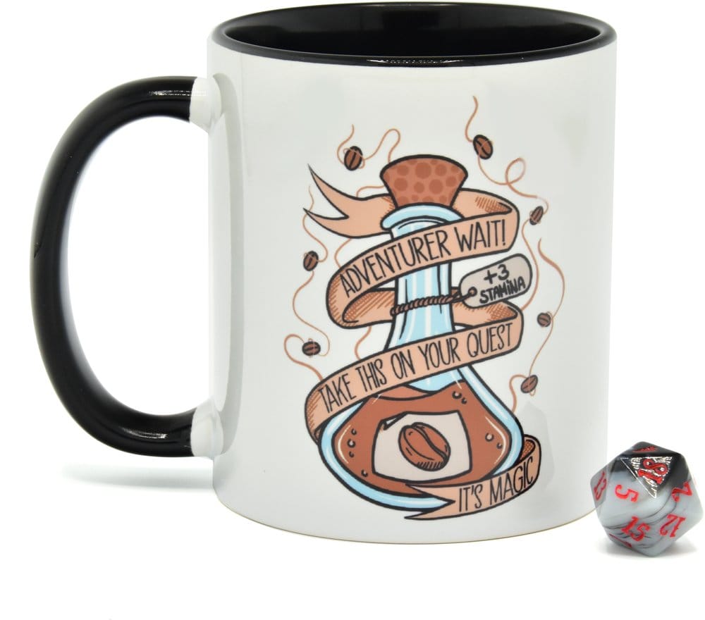 Glassstaff Gift Set hrnek & Dice D20 Coffee Potion