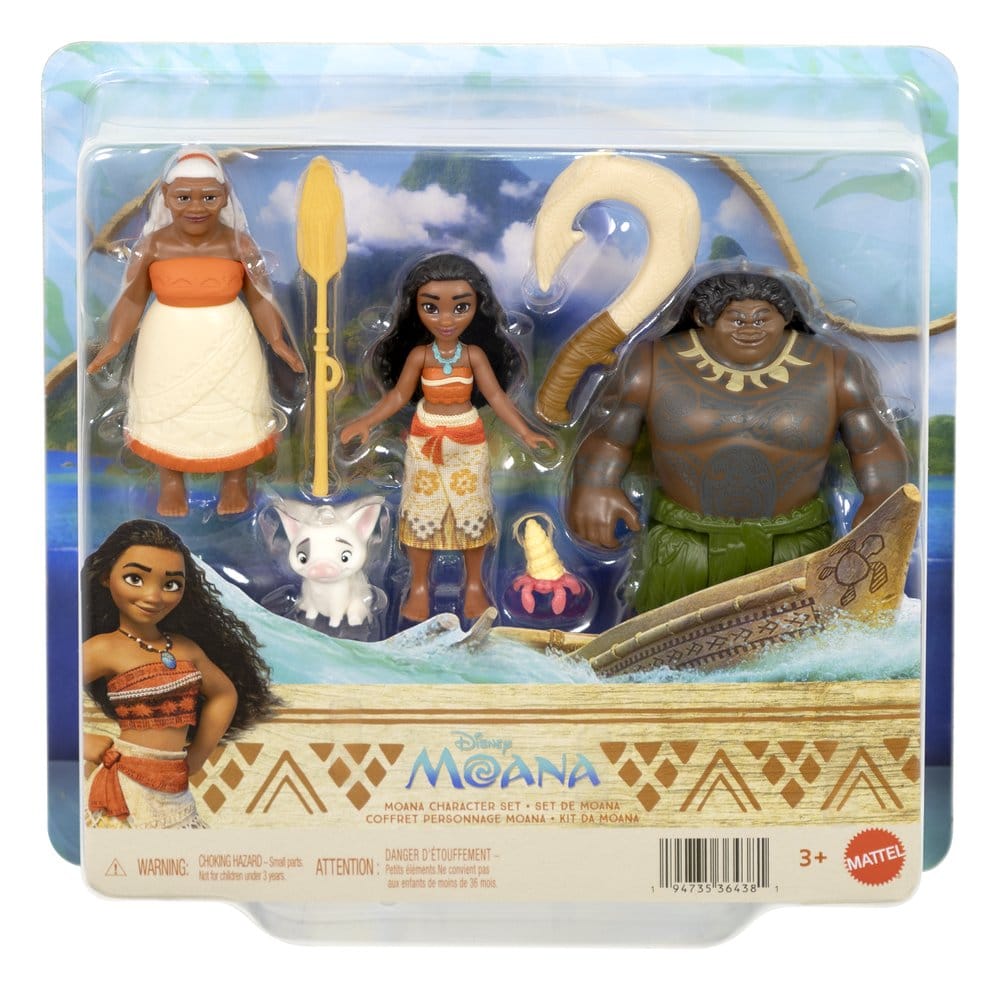 Mattel Vaiana akční figurka 3-Pack Character Set 9 cm