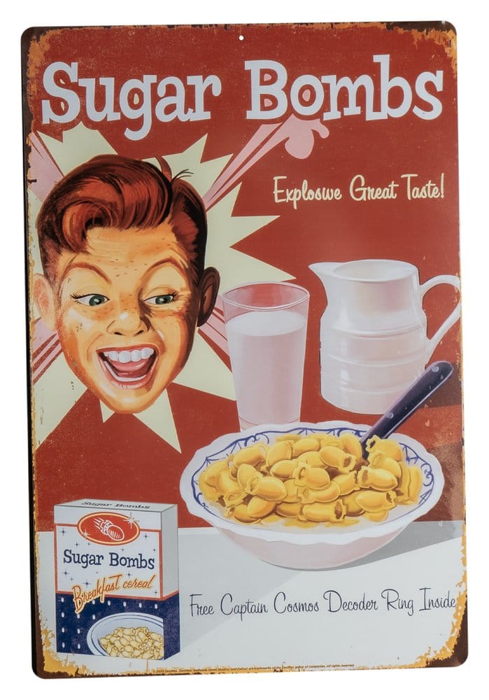 Trick Or Treat Studios Fallout plechový nápis Sugar Bombs