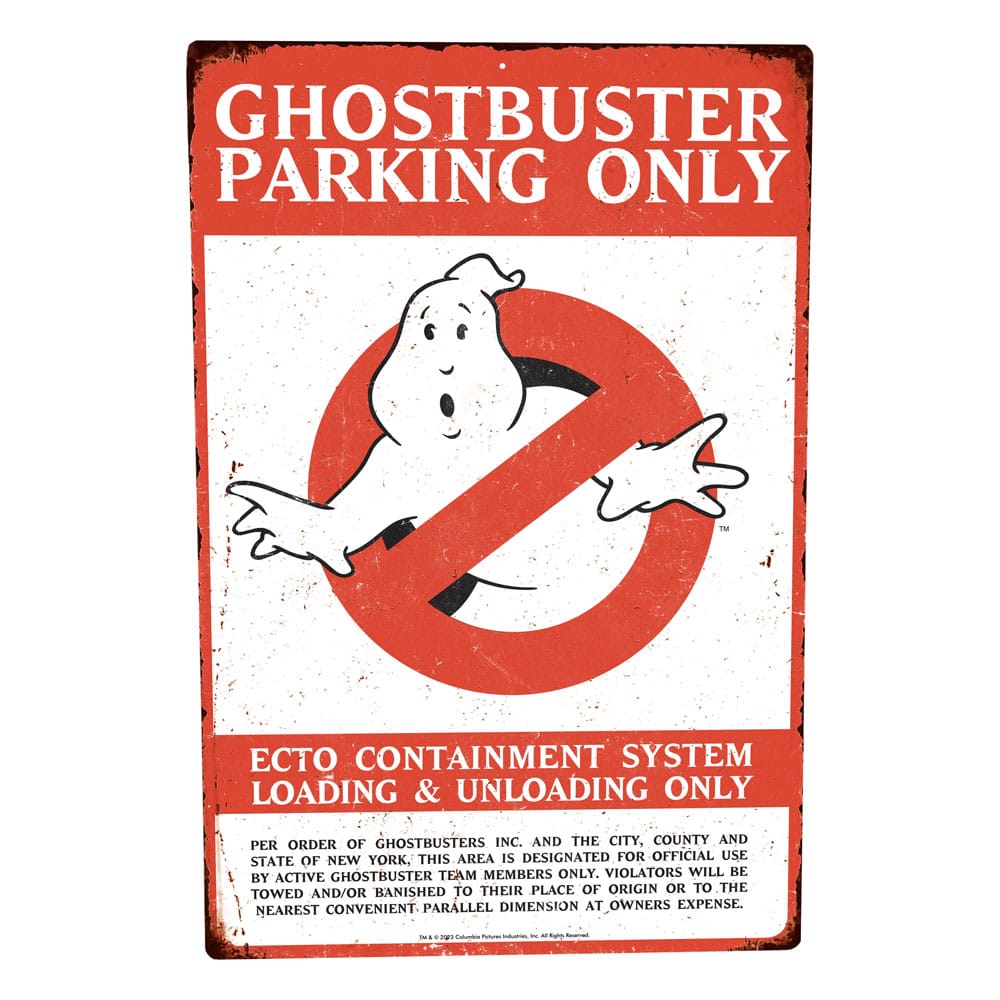 Trick Or Treat Studios Ghostbusters Metal Sign Parking