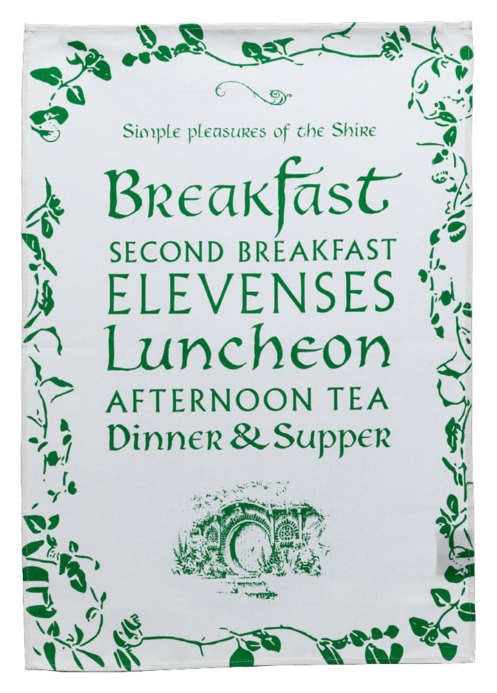 Weta Workshop Lord of the Rings utěrka Simple Pleasures of the Shire 72 cm