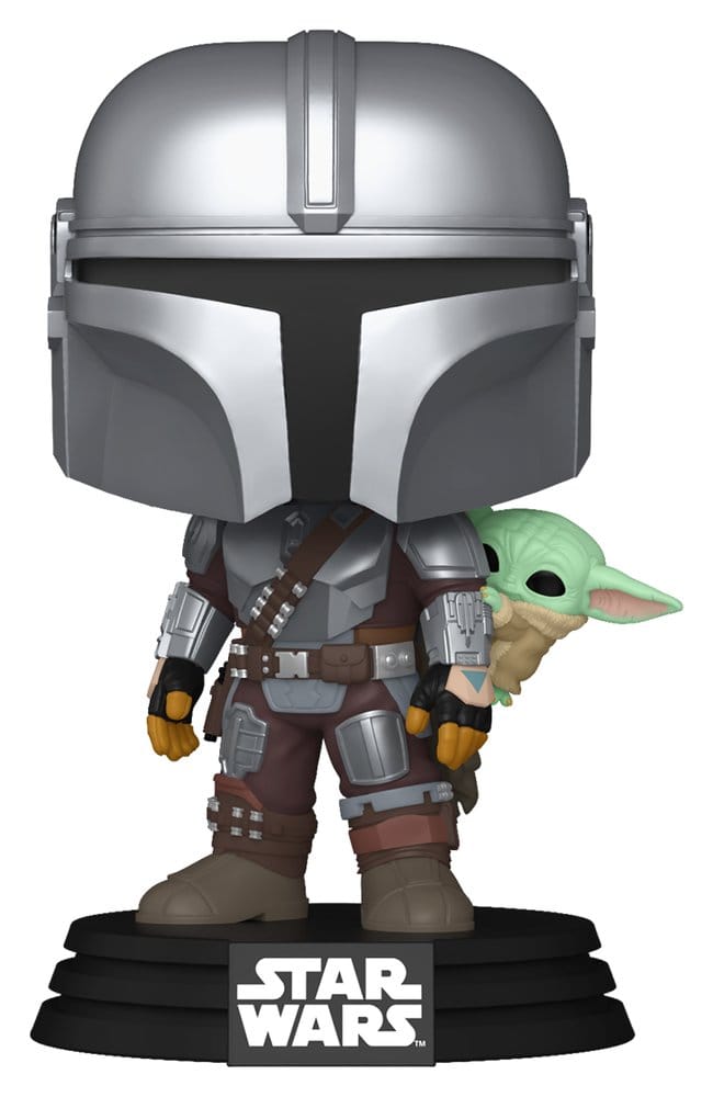 Funko Star Wars: The Mandalorian and Grogu POP! Vinylová Figurka The Mandalorian with Grogu 9 cm