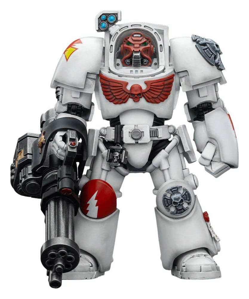 Joy Toy (CN) Warhammer 40,000 akční figurka White Scars Terminator 3 with Power Fist and Assault Cannon 14 cm