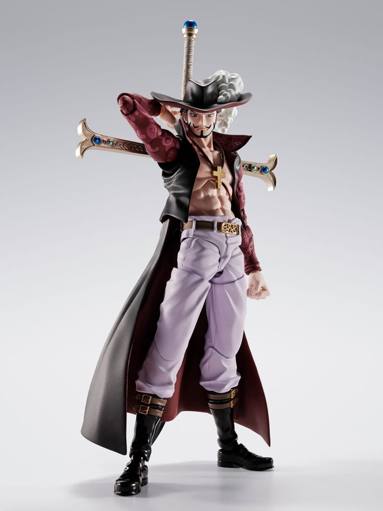 Bandai Tamashii Nations One Piece S.H.Figuarts akční figurka Dracule Mihawk Hawkeye 17 cm