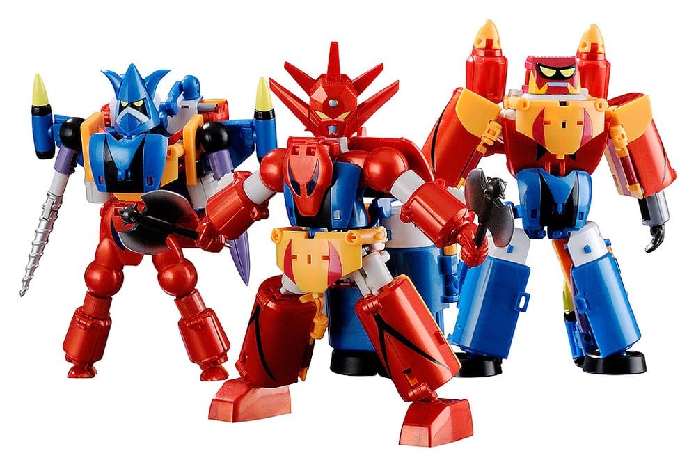 FREEing Getter Robo G akční figurka 3-Pack Dynamic Change Getter Robo G 13 cm