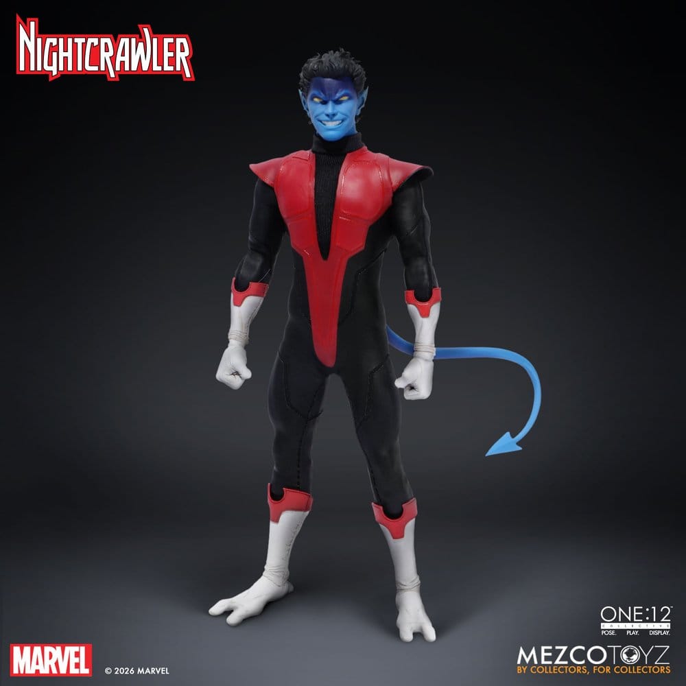 Mezco Toys Marvel X-Men One:12 Collective akční figurka 1/12 Nightcrawler 16 cm