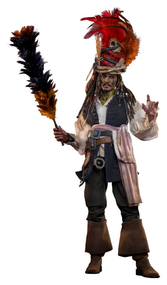 Hot Toys Pirates of the Caribbean: Dead Man's Chest Action DX figurka 1/6 Pelegostos Chief Jack Sparrow 30 cm