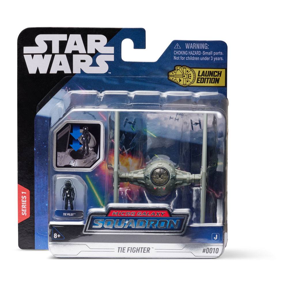 Jazwares Star Wars Micro Galaxy Squadron Vehicle s figurkou TIE Fighter 7,5 cm