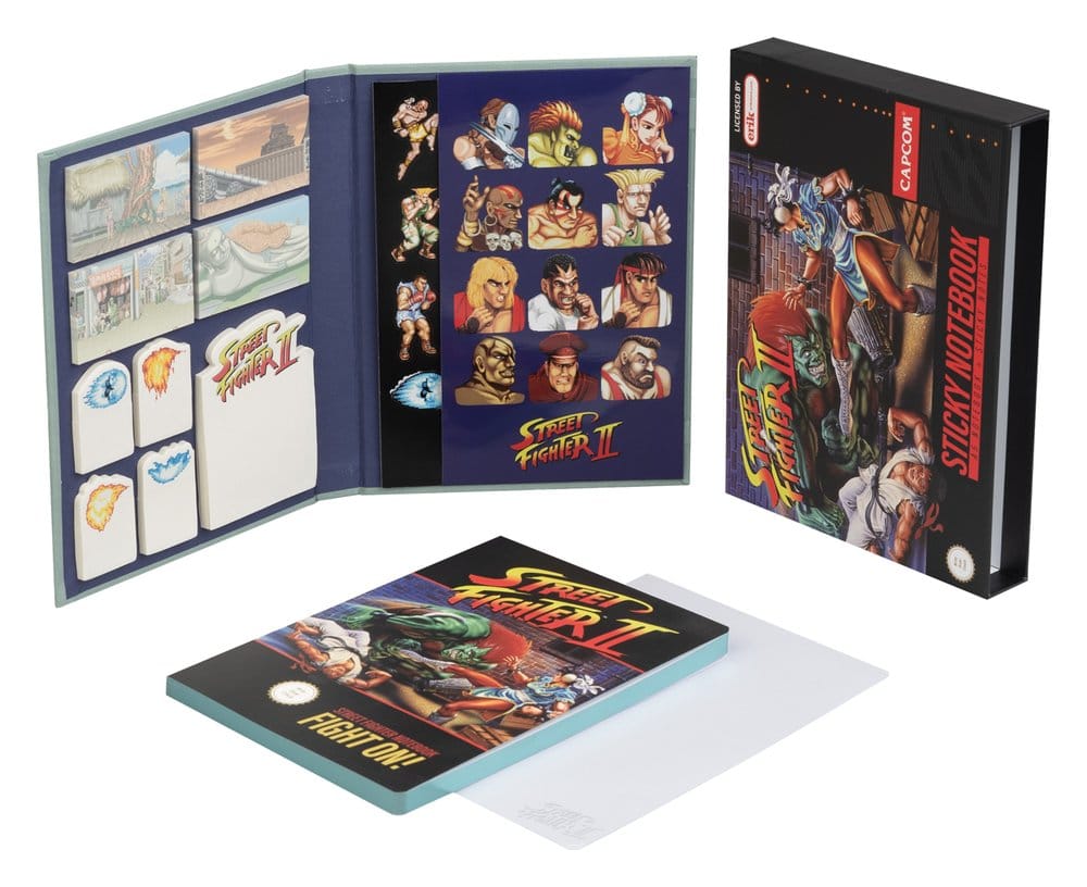 Grupo Erik Street Fighter Premium zápisník with Sticky Notes and Cover A5