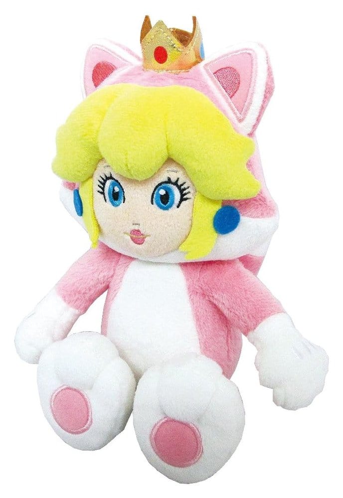 Sanei Super Mario plyšák Cat Peach 22 cm