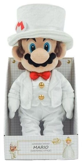 Sanei Super Mario plyšák Mario Wedding 39 cm