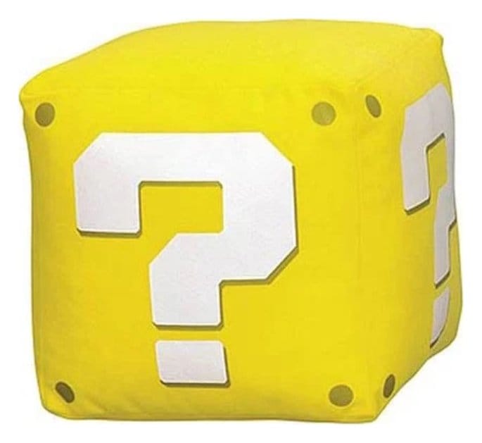 Sanei Super Mario plyšák Question Mark 12 cm