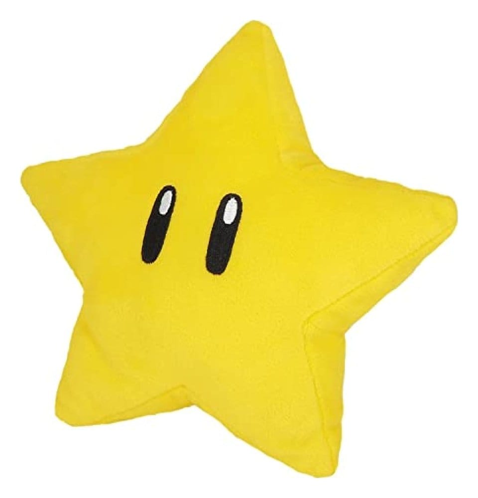 Sanei Super Mario plyšák Super Star 18 cm