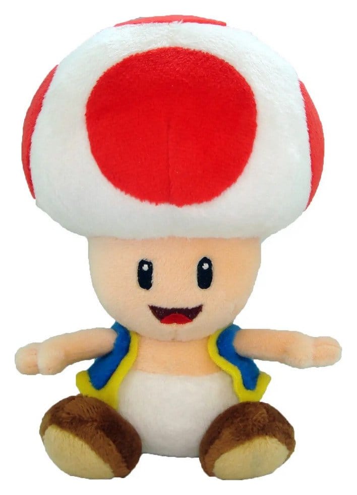 Sanei Super Mario plyšák Toad 17 cm