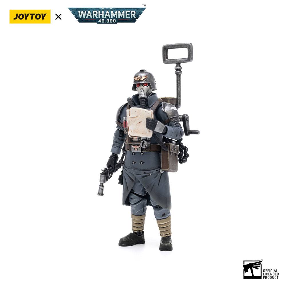 Joy Toy (CN) Warhammer 40k akční figurka 1/18 Death Korps of Krieg Veteran Squad Guardsman Communications Specialist 10 cm
