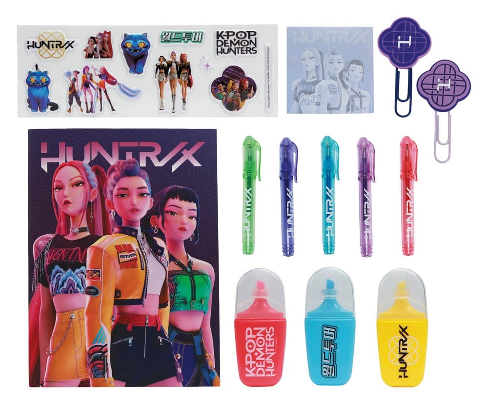 Blue Sky Studios KPop Demon Hunters Stationery Set 10-Pack Huntr/x