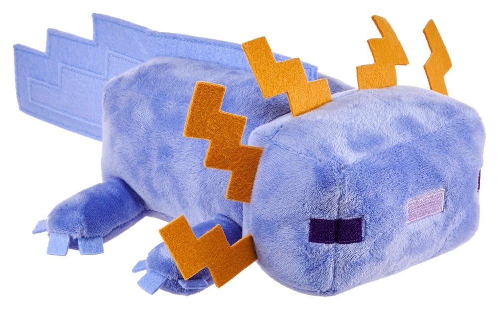 Mattel Minecraft Plyšák Blue Axolotl 20 cm
