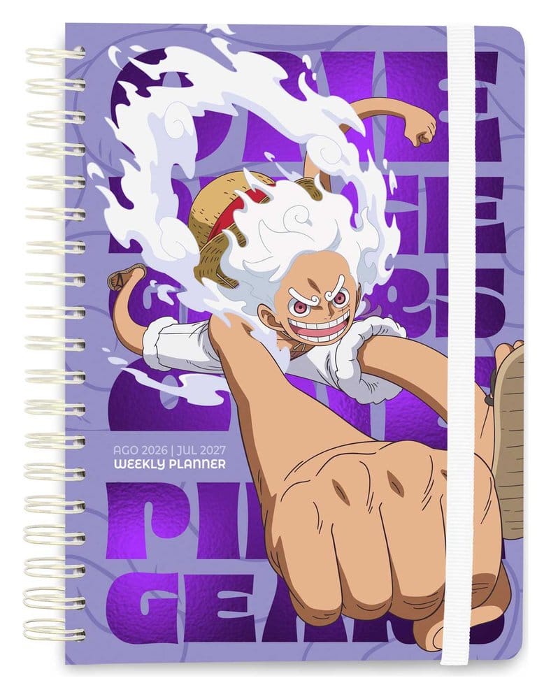 Grupo Erik One Piece School Zápisník weekly planner 2026/2027 Gear 5 A5