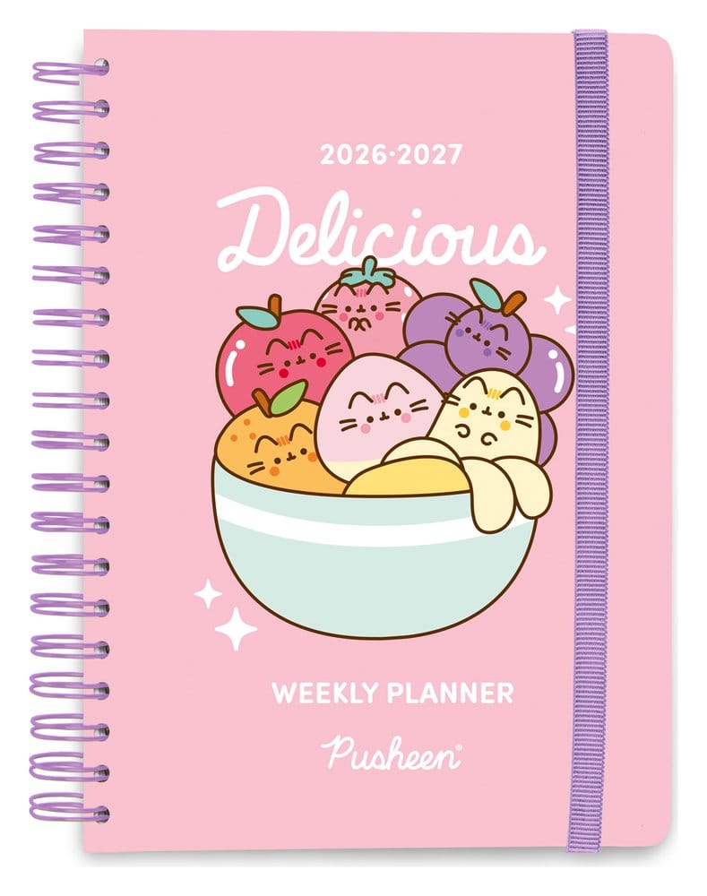 Grupo Erik Pusheen School Zápisník weekly planner 2026/2027 Fruits A5
