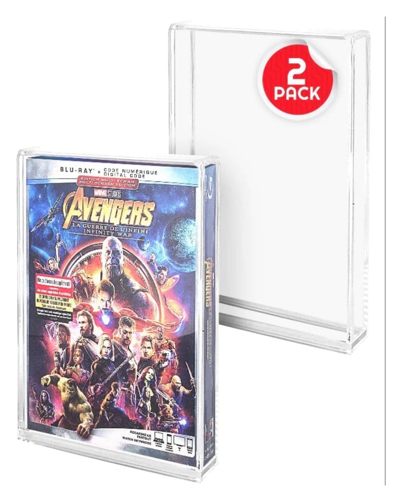 Evoretro Acrylic Case 2-Pack for PS3/PS4/Blu-Ray/XBOX One