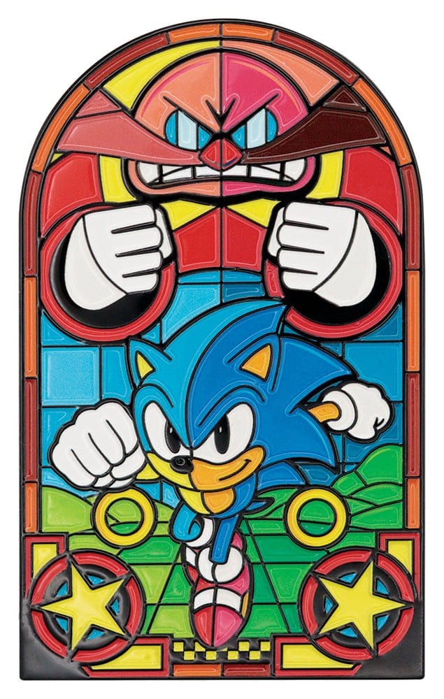 FaNaTtik Sonic The Hedgehog Ingot Stained Glass Window Style 60 cm