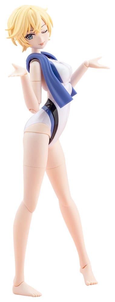 Kotobukiya Sousaishojoteien Plastic Model 1/10 Rui Saotome Touou High School Competitive Swimsuit Dreaming Style White Dolphin 16 cm