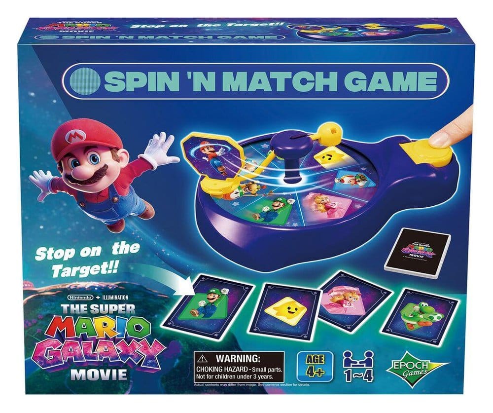 Epoch Toys Super Mario game Galaxy Movie Spin'n Match