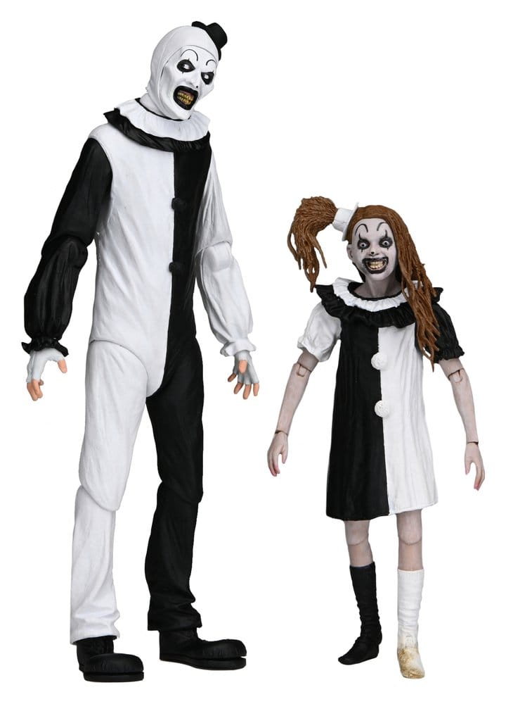 NECA Terrifier 2 2-Pack Akční figurka Ultimate Art the Clown & Little Pale Girl 18 cm