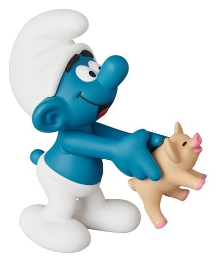 Medicom The Smurfs UDF Mini Figurka Smurf with Pig 8 cm