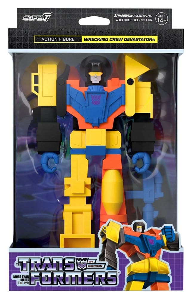 Super7 Transformers ReAction Akční Figurka Devastator 10 cm