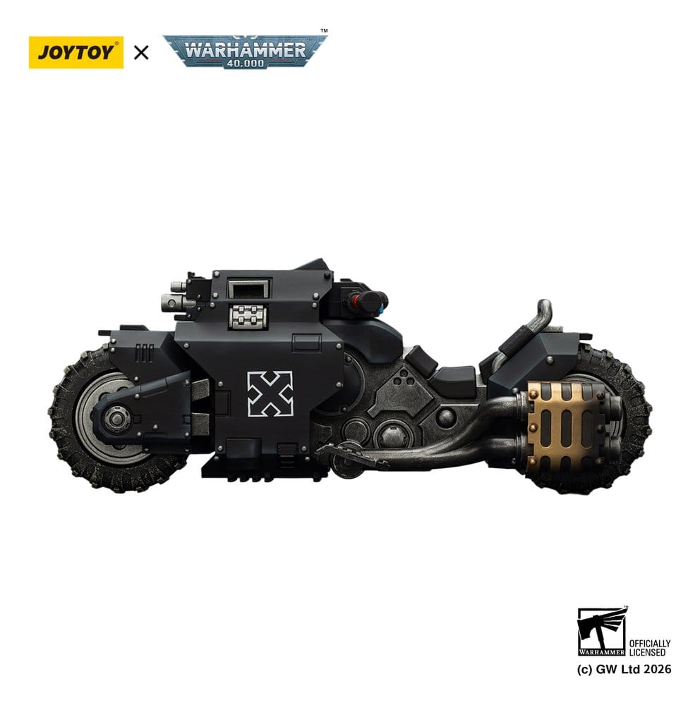 Joy Toy (CN) Warhammer 40,000 Raider-pattern Combat Bike Raven Guard with twin-linked bolt rifles 22 cm
