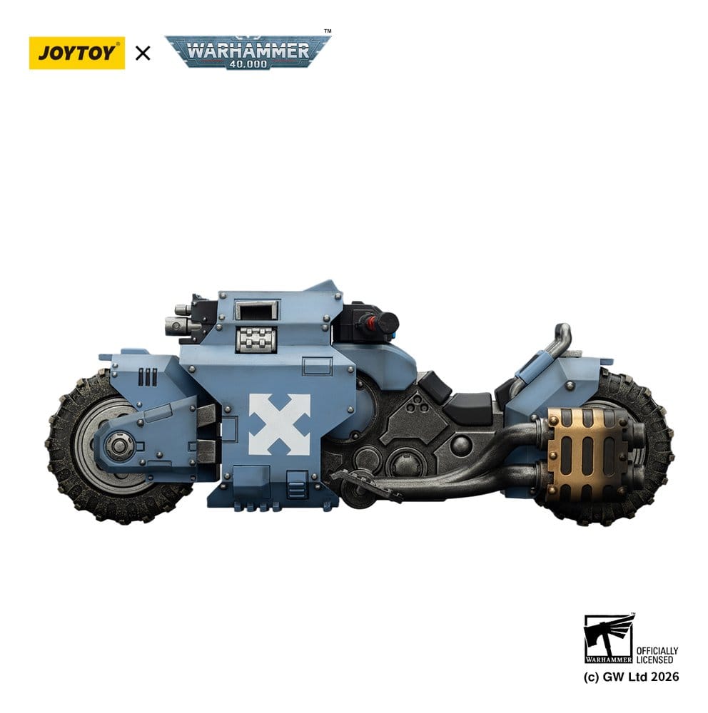 Joy Toy (CN) Warhammer 40,000 Raider-pattern Combat Bike Space Wolves with twin-linked bolt rifles 22 cm