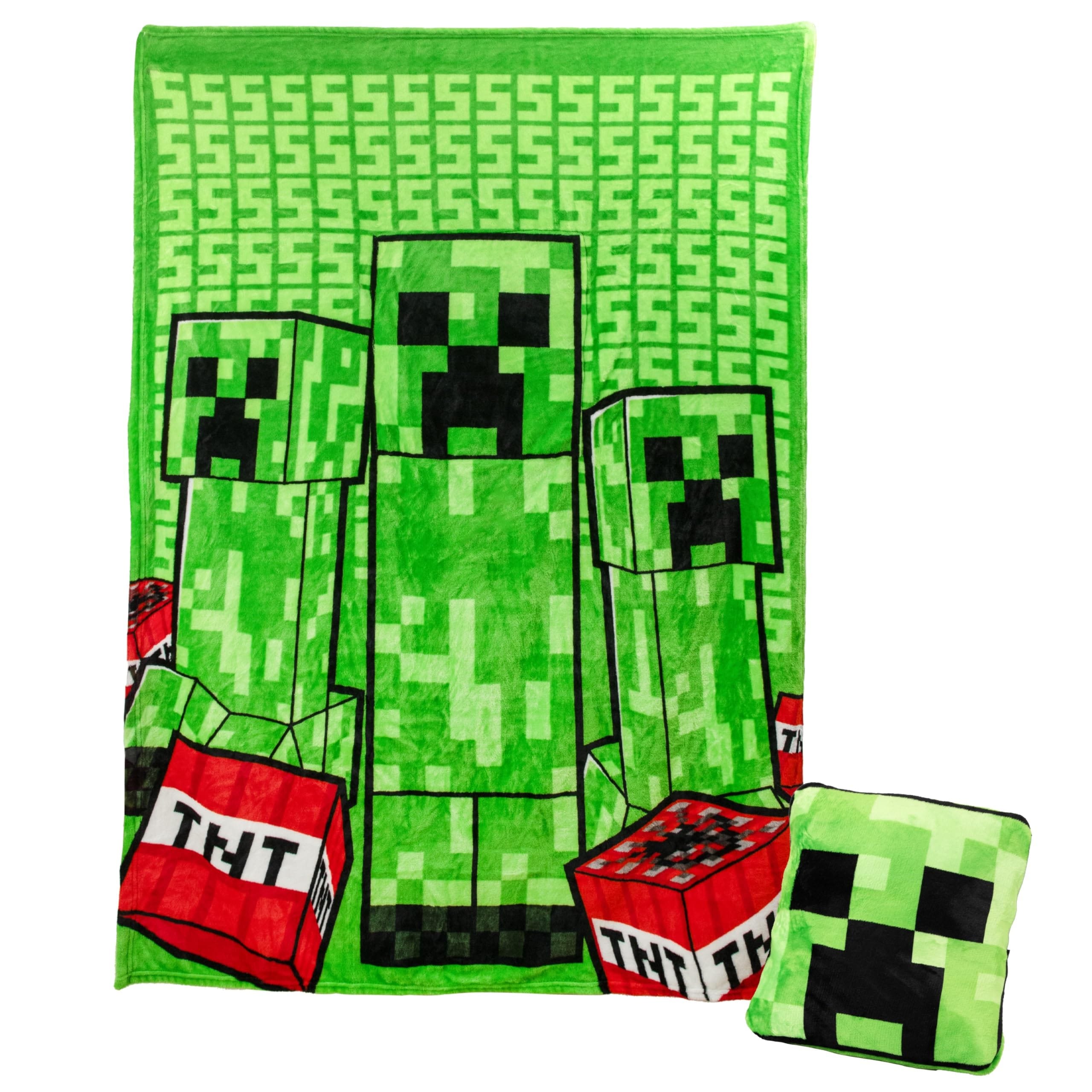 Paladone Polštářová deka Minecraft - Creeper