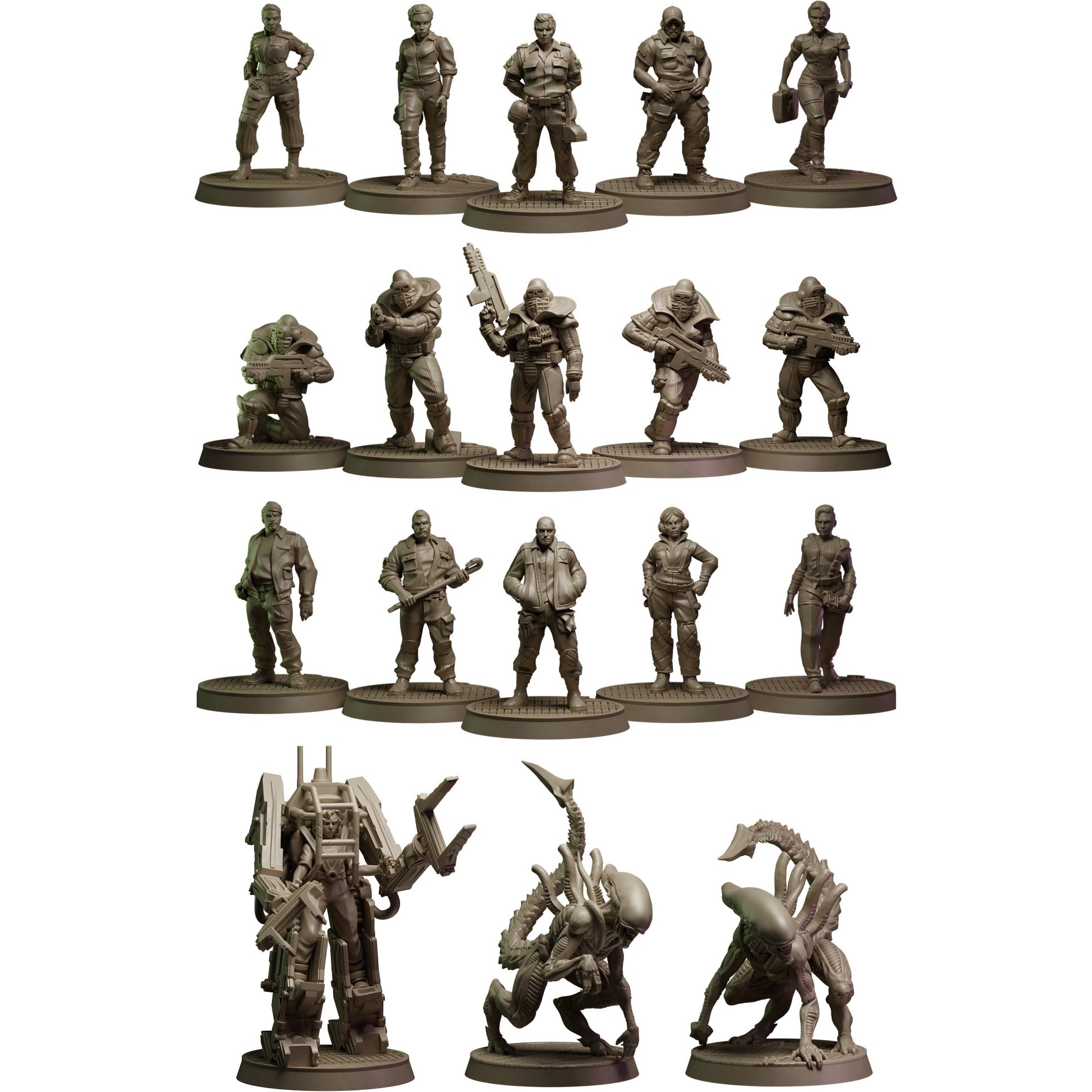 Free League Publishing Sada figurek Alien RPG - Rapture Protocol Miniatures Set
