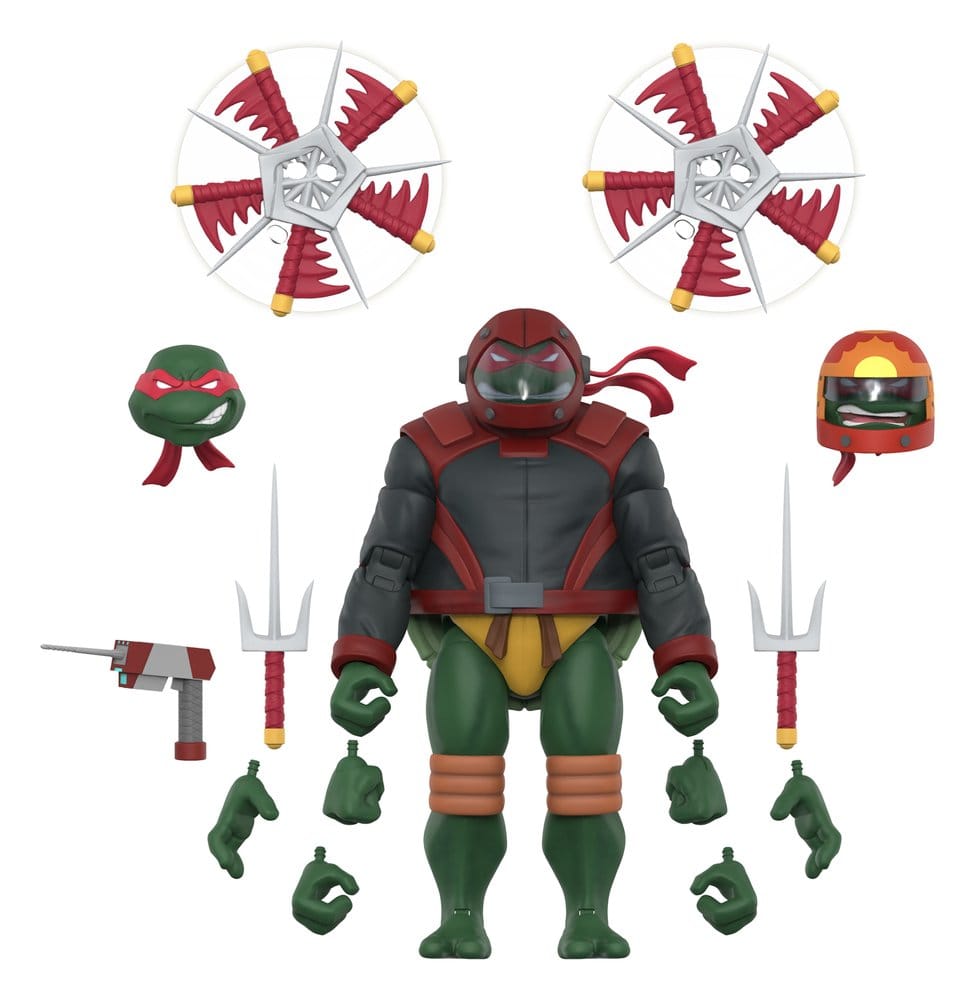 Super7 Teenage Mutant Ninja Turtles Ultimates  Akční Figurka Wave 14 Raphael (Road Gear)