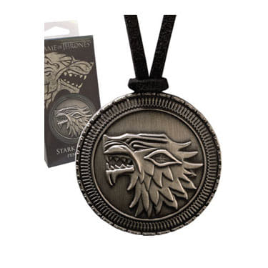 Noble Collection Amulet Game of Thrones - znak Starků De Luxe