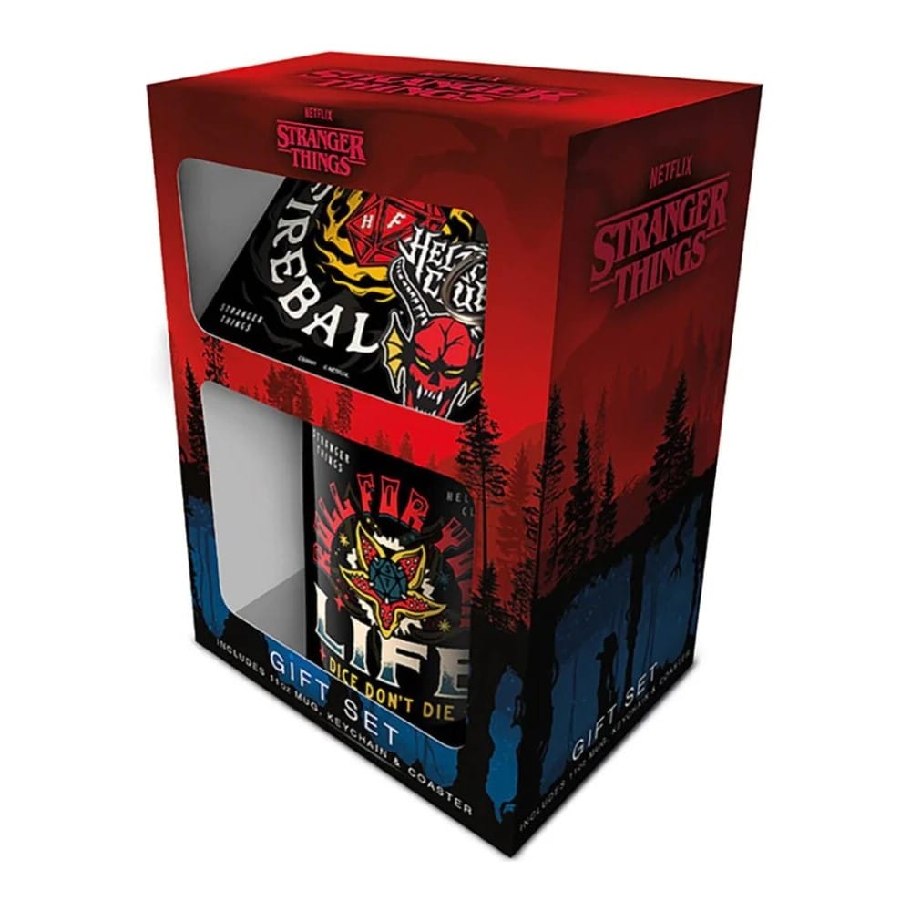 Pyramid International Stranger Things Mug, Coaster and Keychain Set Hellfire