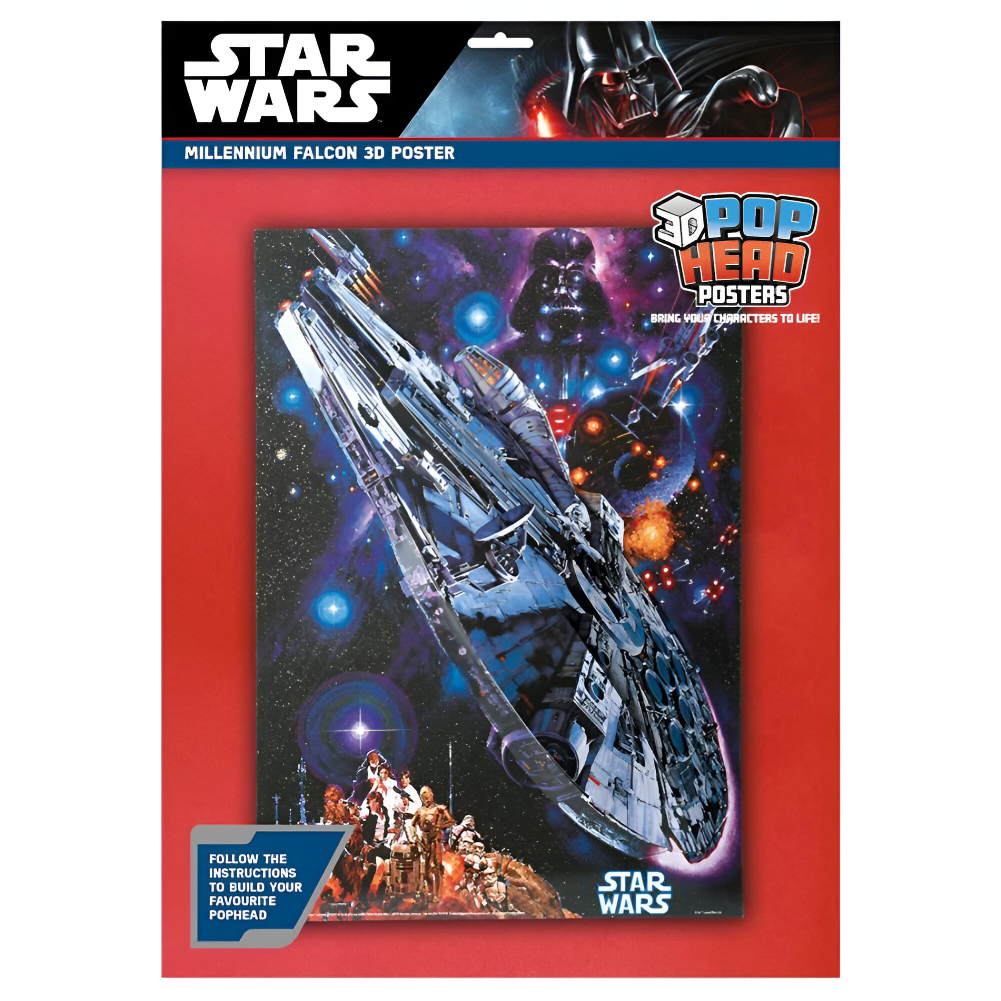 Pyramid International Plakát 3D - Star Wars: Millennium Falcon