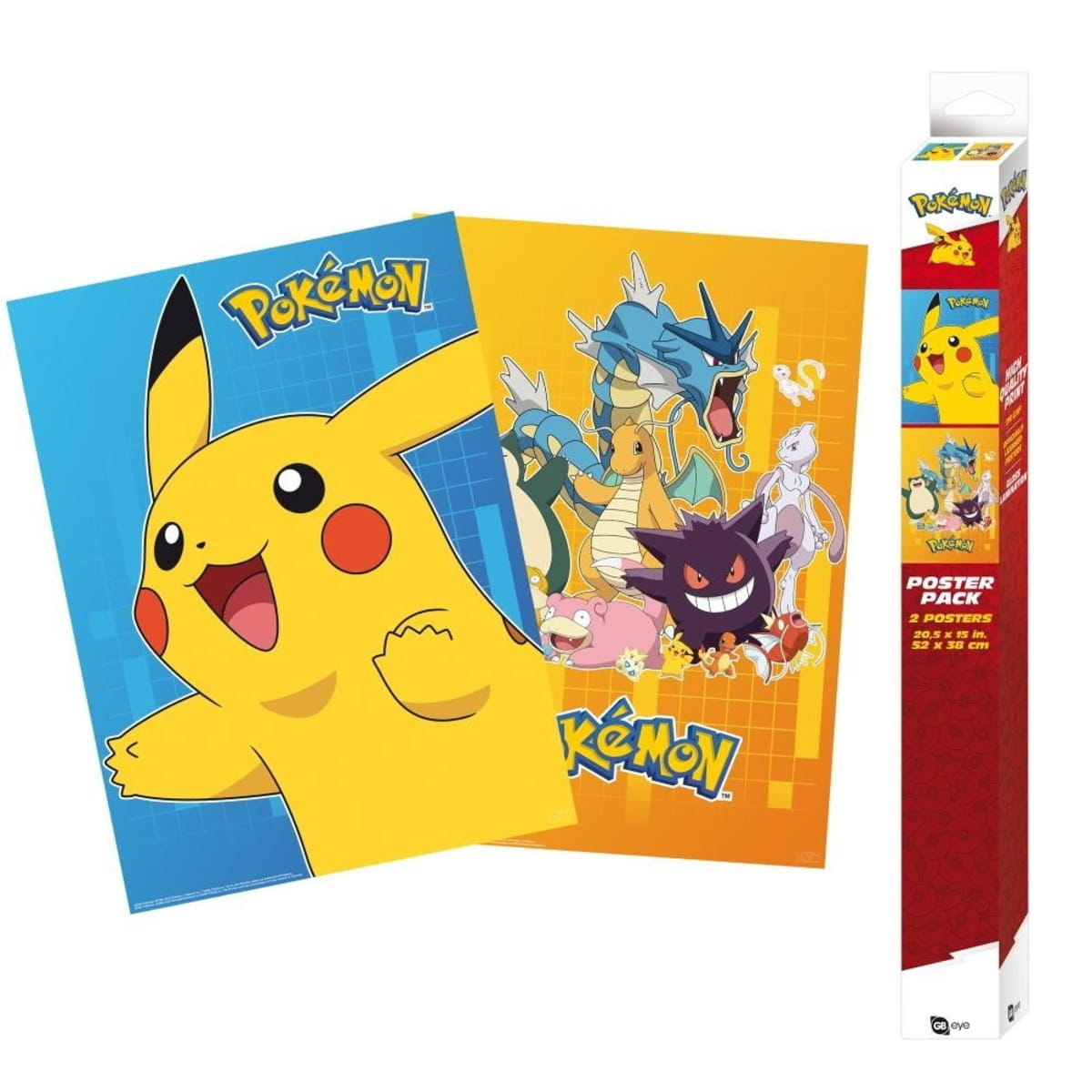 GB eye Sada plakátů - Pokémon (2 ks)
