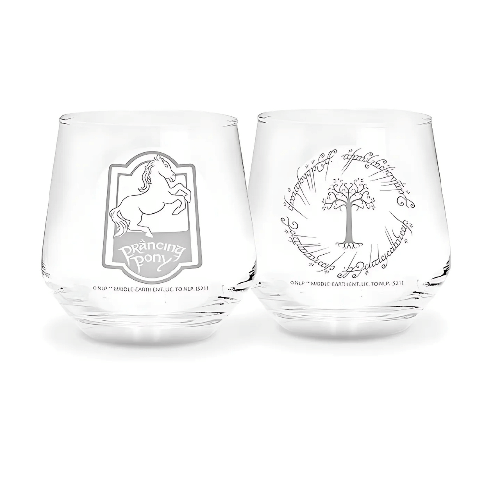 Sada sklenic Pán prstenů - Prancing Pony & Gondor Tree