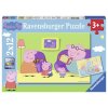 50865 prasatko peppa puzzle 2 x 12 dilku