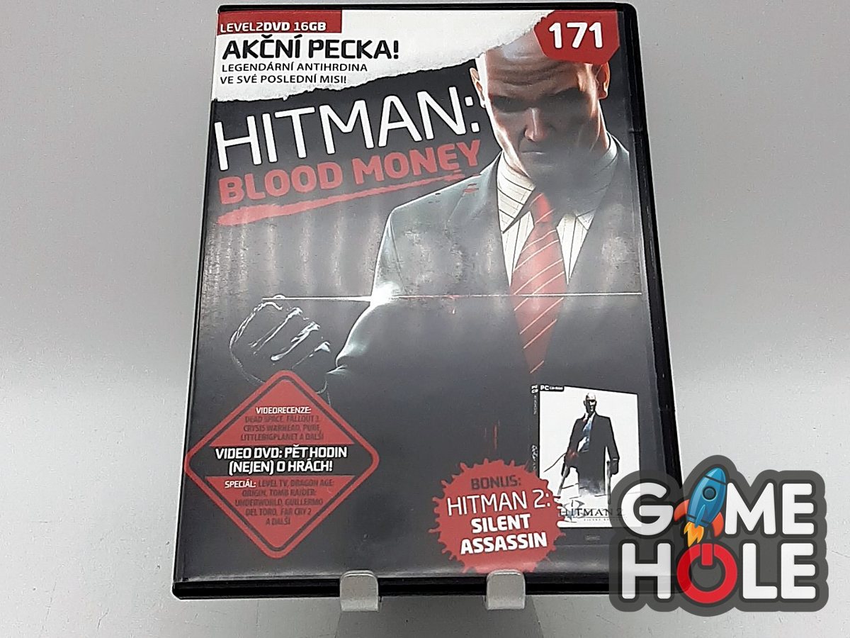 DVD příloha časopisu Level číslo 171 s plnou hrou Hitman: Blood Money v plastovém obalu