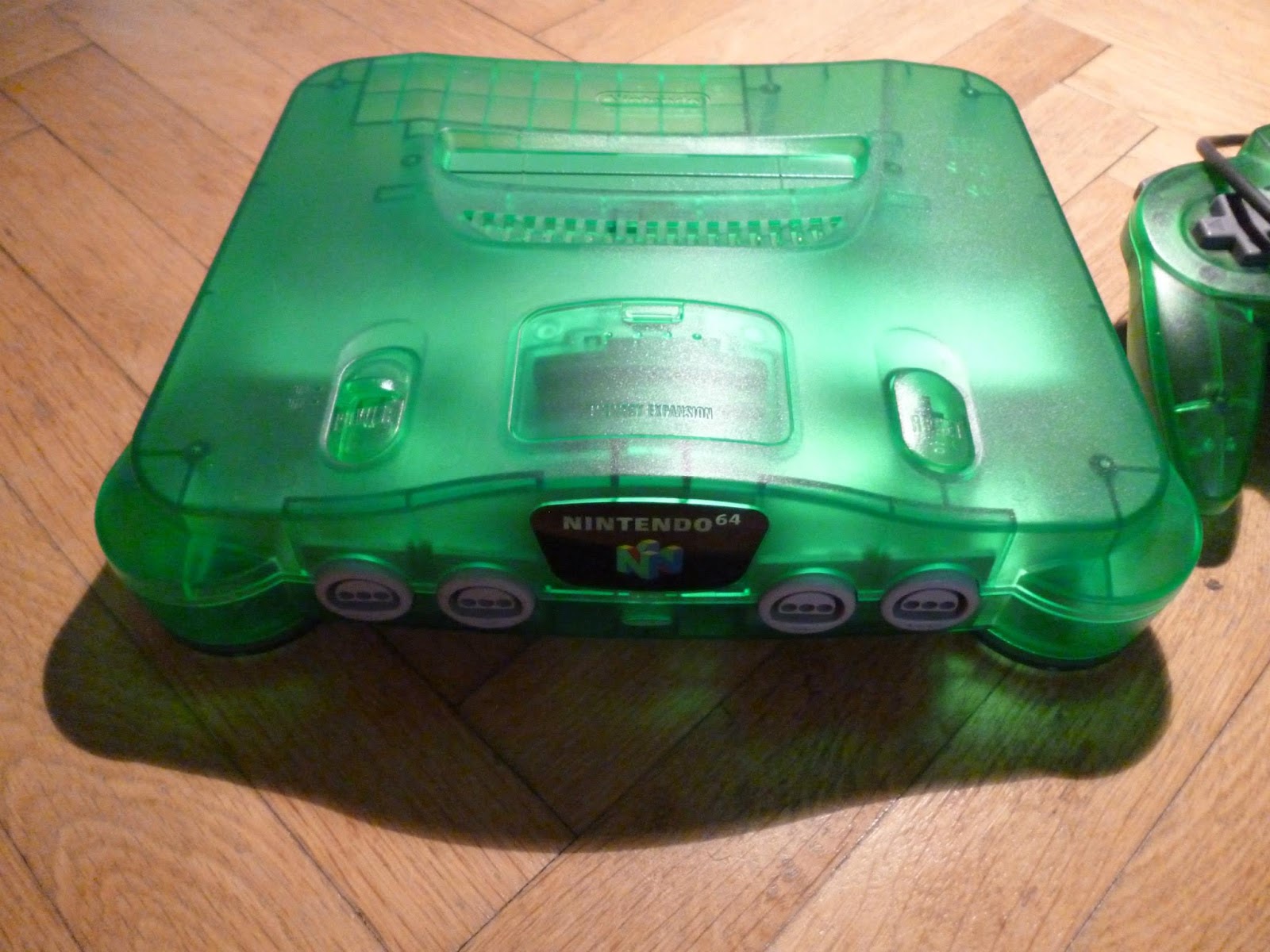N64 Jungle Green konzole s krabicí