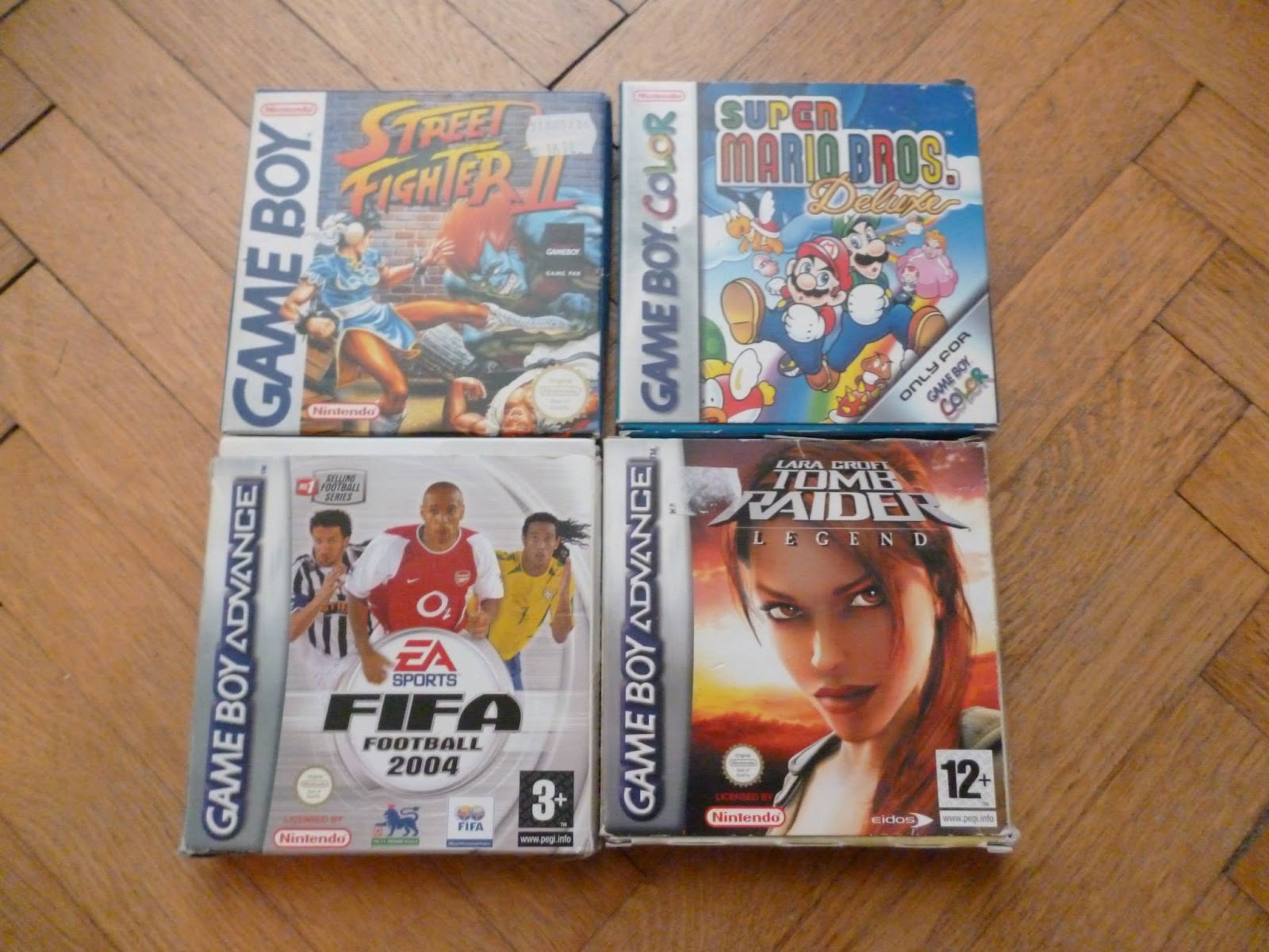 GBA hry v krabičkách