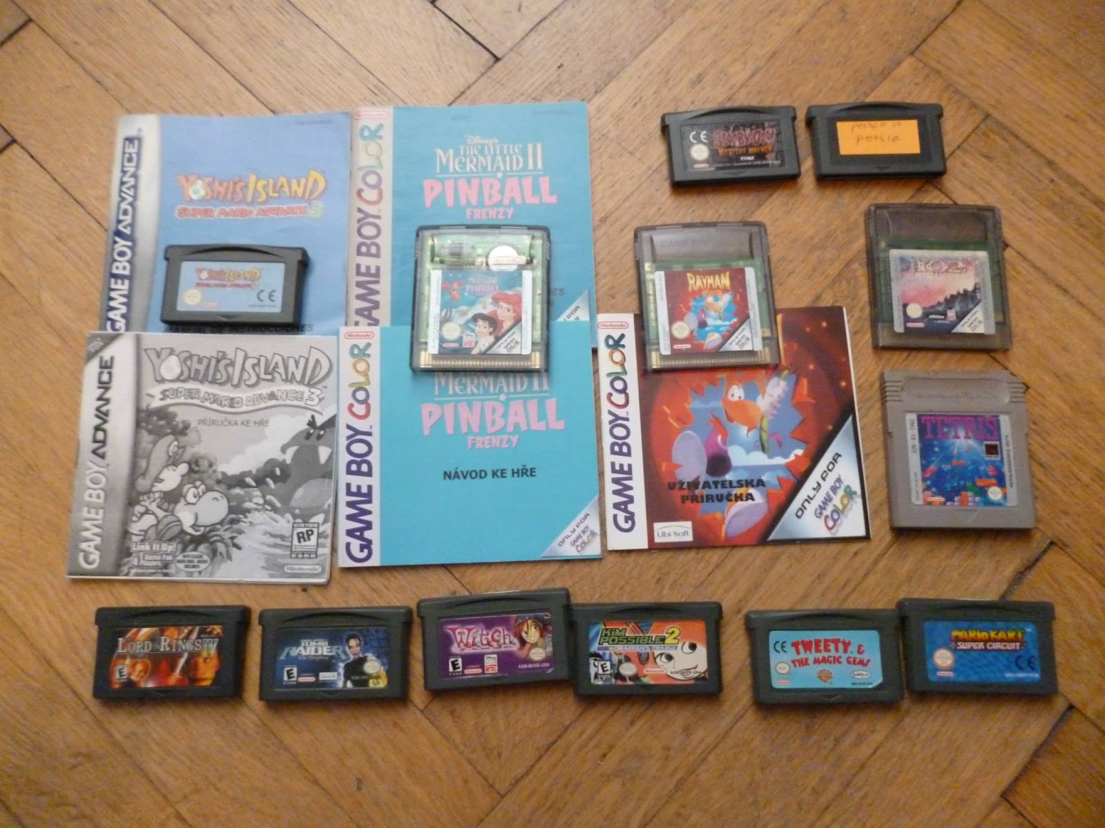 Kompletní čtveřice Super Mario Advance