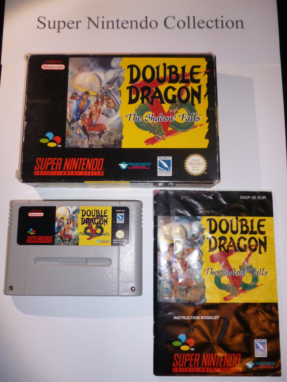 Double Dragon V — kompletní balení SNES