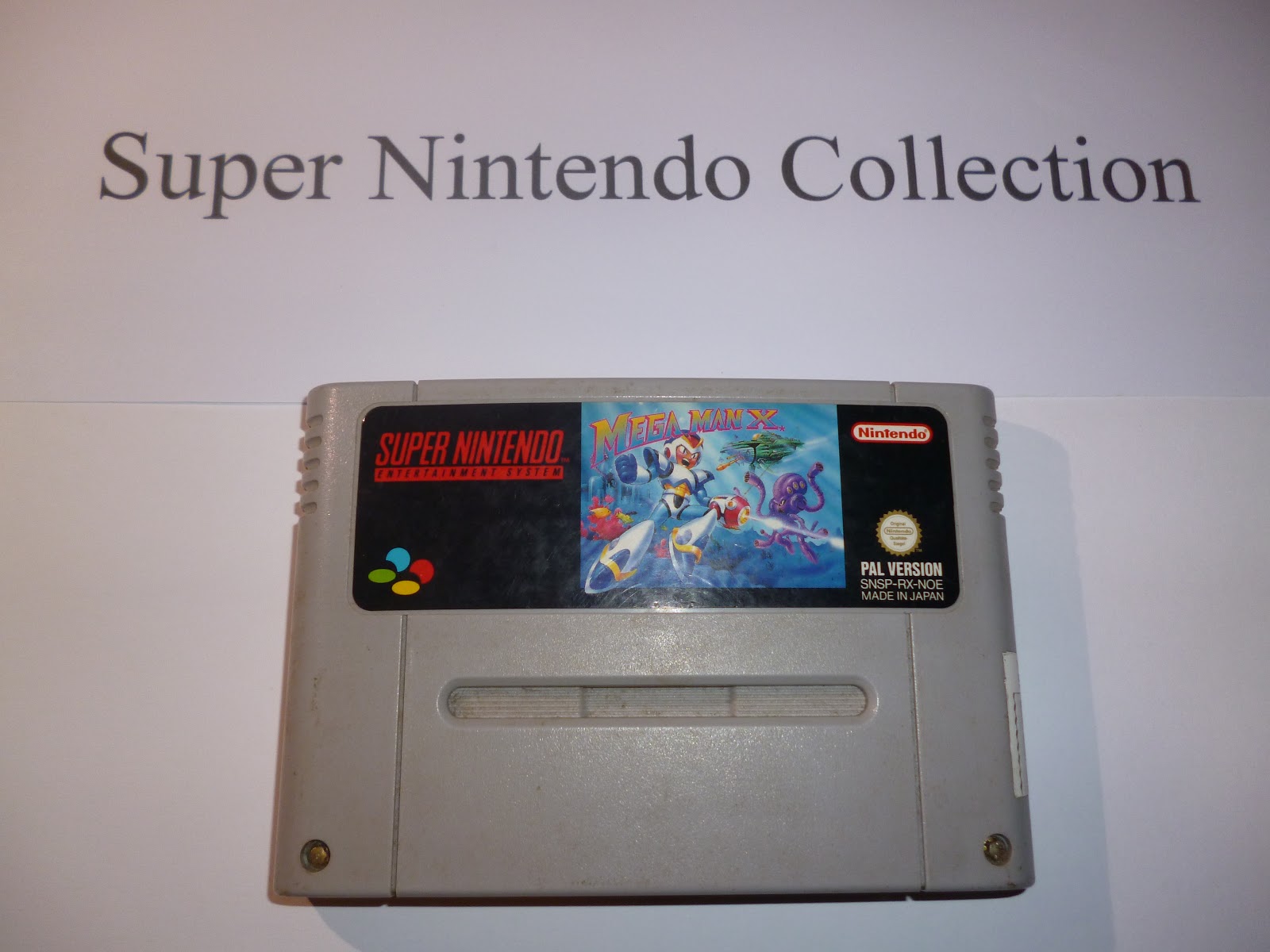 Megaman X — SNES cartridge ze sbírky